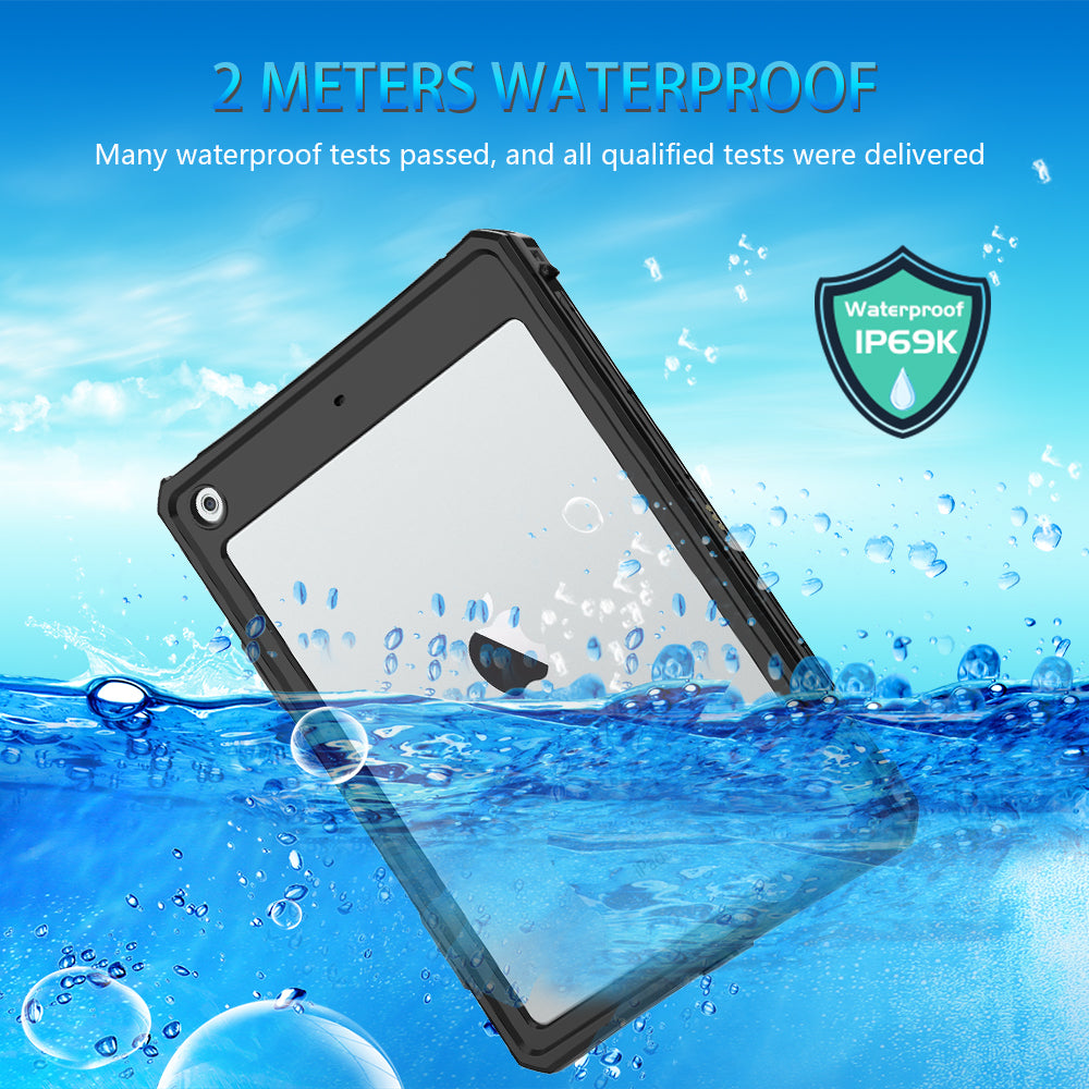 IP68 Waterproof Drop-proof Dust-proof Tablet Cover Swimming Rafting Protective Case for iPad 10.2 (2021) (2020) (2019) IP68 Waterproof Drop-proof Dust-proof Tablet Cover Swimming Rafting Protective Case for iPad 10.2 (2021) (2020) (2019)